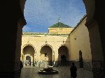 Courtyard, Mausoleum of Moulay Ismail, Meknes, Morocco
