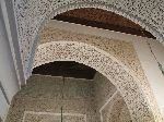 Carved plaster ceiling, Mausoleum of Moulay Ismail, Meknes, Morocco