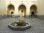 Courtyard and fountain, Mausoleum of Moulay Ismail, Meknes, Morocco