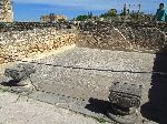 Mosaic: sea creatures, House of Orpheus, Volubilis Roman Ruins, Morocco