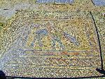 Mosaic: acrobat riding horse, House of the Athlete, Volubilis Roman Ruins, Morocco