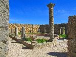 Spiral column, House of Columns, Volubilis Roman Ruins, Morocco