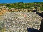 Mosaic of Bacchus encountering the sleeping Ariadne from the House of the Ephebe, Volubilis Roman Ruins, Morocco