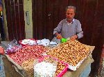 Nut seller, souk, Fes, Morocco
