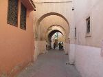 Street in old town around Douar Graoua, Marrakesh, Morocco