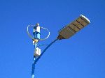 Wind powered street light, Oualidia, Morocco