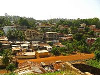 Sierra Leone, Freetown-Lumley hills residential area