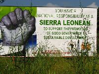 Sierra Leone sign, support the promotion of good governance and sustainable development.