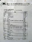 Tiwai Island, price list for local food stuffs