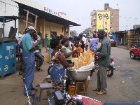 Lome, Togo, bread seller