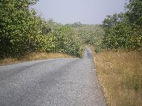 Sokode, Togo, national highway north of town