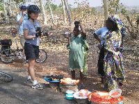 Buying Fulani cheese, Togo