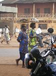 Bohicon, Benin, women head carrying products for sale