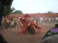 Abomey, Benin, Family Ancstors Ceremony, dancer