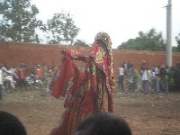 Abomey, Benin, Family Ancstors Ceremony, dancer