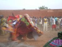 Abomey, Benin, Family Ancstors Ceremony, dancer