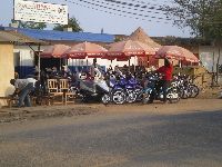 Lokossa, Benin, motocycle dealer