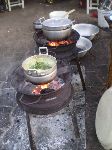 Ouidah, Benin, dinner preparation