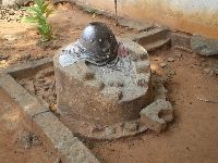 Togoville, Togo, shrines and altar for traditional Voodou religion