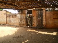 Togoville, Togo, shrines and altar for traditional Voodou religion