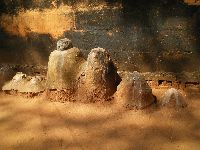 Togoville, Togo, shrines and altar for traditional Voodou religion