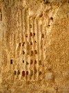 ventilation pipes in subterrainian level of villa, Bulla Regia