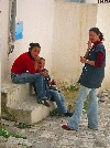 Girls chat in El Kef