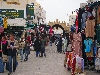 Clothing and other goods in the market, Kairouan