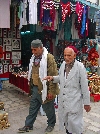 Tunisian men shopping, Kairouan