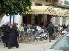 Coffee and tea drinkers in Tunisian cafe
