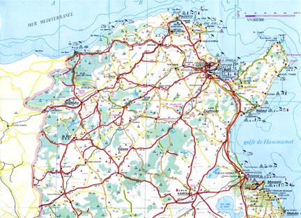 Tunisia map