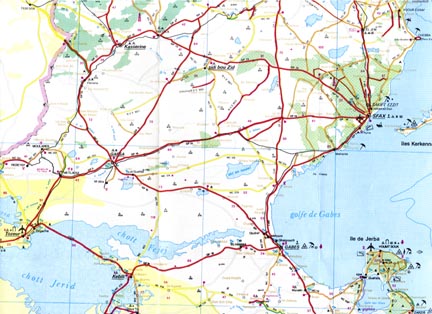 Tunisia map