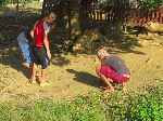 Boys playing marbles, Cuba
