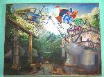 Painting in restaurant, San Antonio de los Banos, Cuba