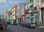 Street and buildings, Central Havana, Cuba