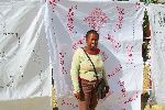 Trinidad drawn thread embroidery, Cuba