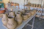 Pottery drying, Santander Pottery factory, Trinidad, Cuba