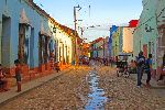 Doors and window, street scene, Trinidad, Cuba