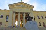 Statue of Alma Mater at on the main steps, University of Havana