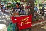 Shaved ice seller, San Antonio de los Banos, Cuba