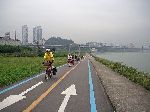 Han River bicycle path, Seoul, South Korea