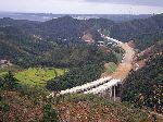 Expressway construction near Uljin, South Korea