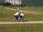 Tandem bike, bicycle-built-for-two, South Korea