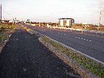 Bike lane, highway 12, Jeju Island, South Korea