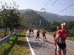 Inline skaters on a day tour.