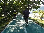 Sangju, South Korea, river side bike trail