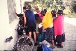 Ecuador, Macas Grande, checking out bicycles