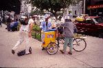 Ecuador, Quito: Ice crean vendor