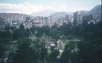 Ecuador, Quito: view across city