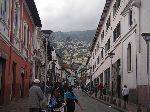 Ecuador, Quito: old city, street scene